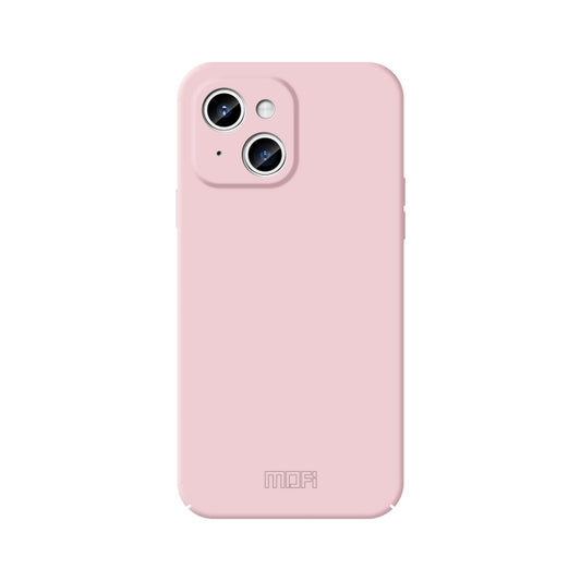 For iPhone 14 MOFI Qin Series Skin Feel All-inclusive PC Phone Case(Pink) - iPhone 14 Cases by MOFI | Online Shopping UK | buy2fix