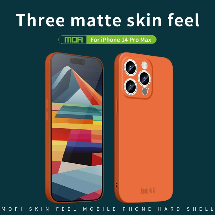 For iPhone 14 Pro Max MOFI Qin Series Skin Feel All-inclusive PC Phone Case(Pink) - iPhone 14 Pro Max Cases by MOFI | Online Shopping UK | buy2fix
