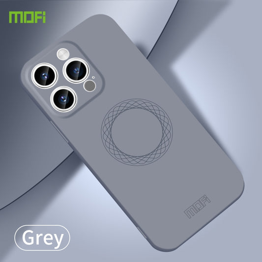 For iPhone 15 Pro MOFI Qin Series Skin Feel All-inclusive Silicone Phone Case(Gray) - iPhone 15 Pro Cases by MOFI | Online Shopping UK | buy2fix