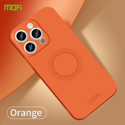 For iPhone 15 Pro MOFI Qin Series Skin Feel All-inclusive Silicone Phone Case(Orange) - iPhone 15 Pro Cases by MOFI | Online Shopping UK | buy2fix