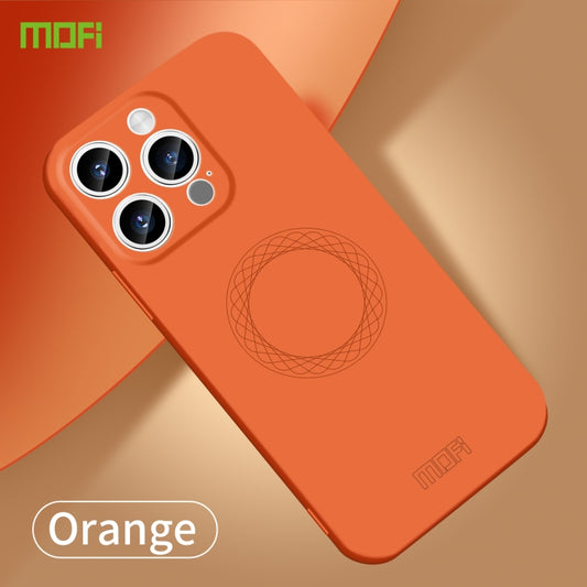 For iPhone 15 Pro MOFI Qin Series Skin Feel All-inclusive Silicone Phone Case(Orange) - iPhone 15 Pro Cases by MOFI | Online Shopping UK | buy2fix