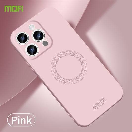 For iPhone 15 Pro MOFI Qin Series Skin Feel All-inclusive Silicone Phone Case(Pink) - iPhone 15 Pro Cases by MOFI | Online Shopping UK | buy2fix