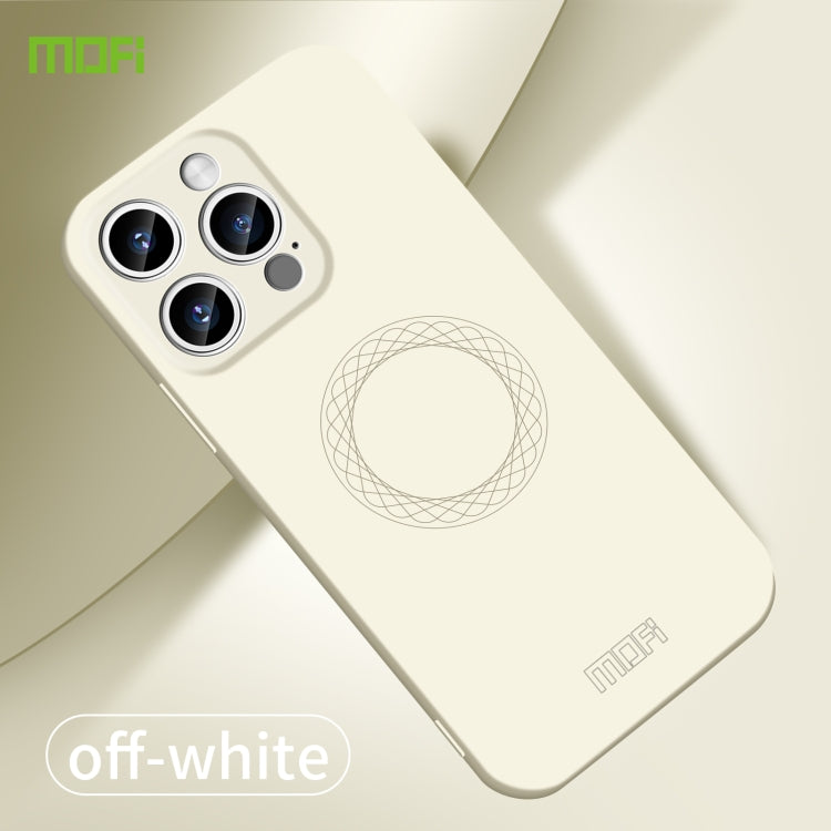 For iPhone 15 Pro MOFI Qin Series Skin Feel All-inclusive Silicone Phone Case(Beige) - iPhone 15 Pro Cases by MOFI | Online Shopping UK | buy2fix