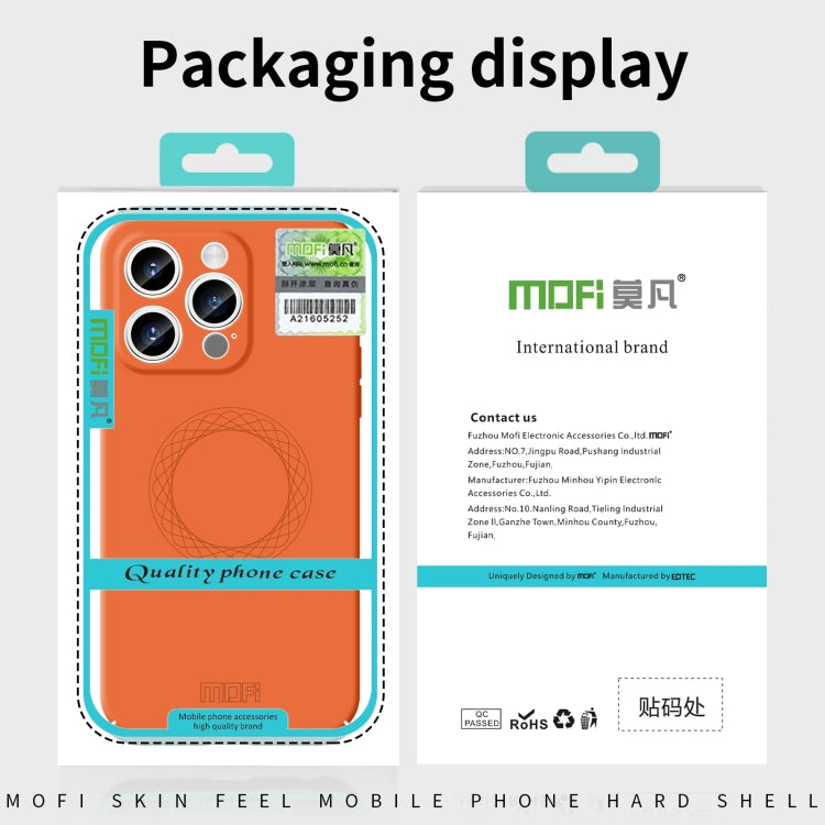 For iPhone 15 Pro MOFI Qin Series Skin Feel All-inclusive Silicone Phone Case(Black) - iPhone 15 Pro Cases by MOFI | Online Shopping UK | buy2fix