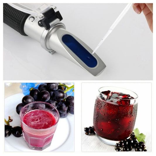 RZ121 Alcohol Refractometer Grape Wine Sugar Content 0~25% Alcohol Concentration 0~40% Brix Tester Meter ATC Handheld Tool - Digital Refractometer by buy2fix | Online Shopping UK | buy2fix