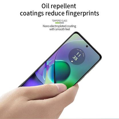 For Motorola Moto G54 MOFI 9H 2.5D Full Screen Tempered Glass Film(Black) - Motorola Tempered Glass by MOFI | Online Shopping UK | buy2fix