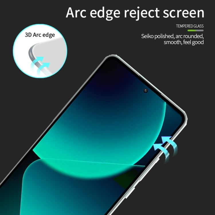 For Xiaomi 13T / 13T Pro MOFI 9H 3D Explosion-proof Tempered Glass Film(Black) -  by MOFI | Online Shopping UK | buy2fix