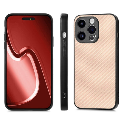 For iPhone 14 Pro Max ENKAY Fiber Leather Skin PC Phone Case with High Aluminum-silicon Glass Film(Khaki) - iPhone 14 Pro Max Cases by ENKAY | Online Shopping UK | buy2fix