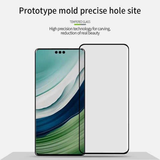 For Huawei Mate 60 Pro MOFI 9H 3D Hot Bending Tempered Glass Film(Black) - Huawei Tempered Glass by MOFI | Online Shopping UK | buy2fix