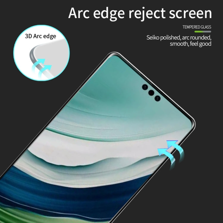 For Huawei Mate 60 Pro MOFI 9H 3D Hot Bending Tempered Glass Film(Black) - Huawei Tempered Glass by MOFI | Online Shopping UK | buy2fix