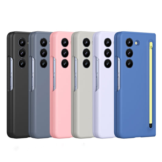 For Samsung Galaxy Z Fold4 Skinfeel Shockproof Phone Case, No Pen(Black) - Galaxy Z Fold4 5G Cases by buy2fix | Online Shopping UK | buy2fix