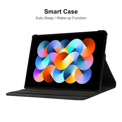 For Redmi Pad SE 11.0 ENKAY Hat-Prince 360 Degree Rotation Litchi Leather Smart Case(Rose Red) by ENKAY