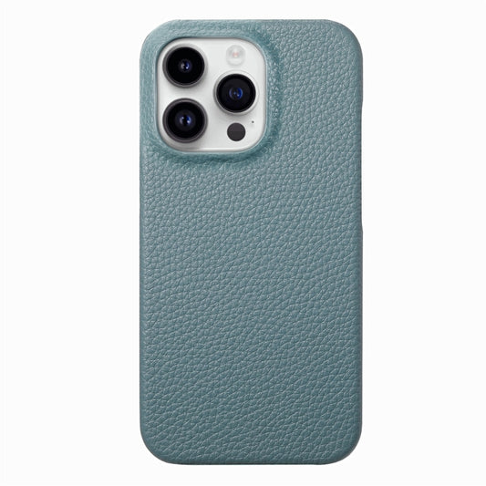 For iPhone 15 Pro Max Litchi Oil Edge Leather Back Phone Case(Light Blue) - iPhone 15 Pro Max Cases by buy2fix | Online Shopping UK | buy2fix