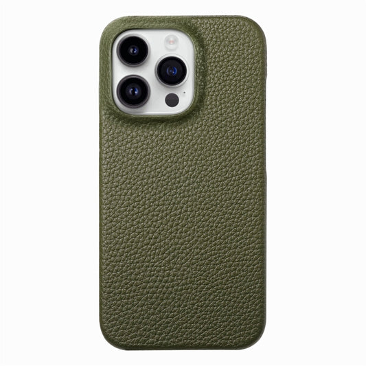 For iPhone 15 Pro Max Litchi Oil Edge Leather Back Phone Case(Green) - iPhone 15 Pro Max Cases by buy2fix | Online Shopping UK | buy2fix