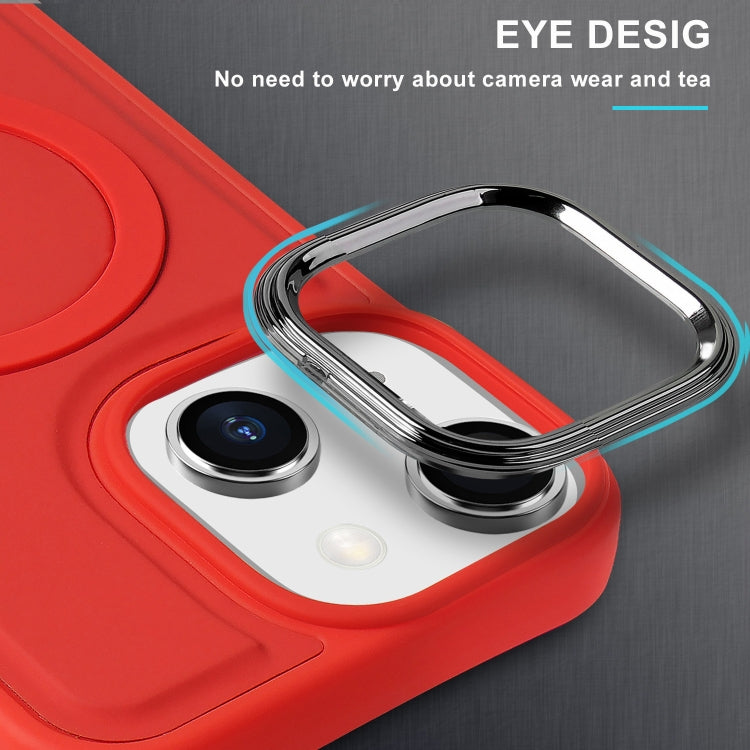 For iPhone 15 Imitation Liquid Skin Feel Plating Magsafe Phone Case(Blue) - iPhone 15 Cases by buy2fix | Online Shopping UK | buy2fix