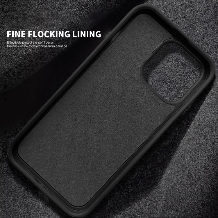For iPhone 15 Shield MagSafe Magnetic Holder Phone Case(Black) - iPhone 15 Cases by buy2fix | Online Shopping UK | buy2fix