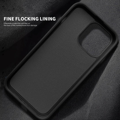 For iPhone 15 Shield MagSafe Magnetic Holder Phone Case(Black) - iPhone 15 Cases by buy2fix | Online Shopping UK | buy2fix