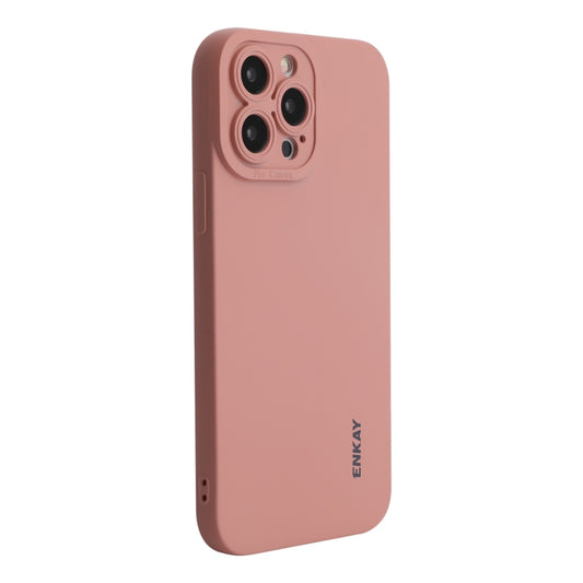 For iPhone 15 Pro ENKAY Liquid Silicone Soft Shockproof Phone Case(Pink) - iPhone 15 Pro Cases by ENKAY | Online Shopping UK | buy2fix
