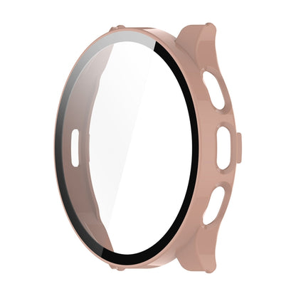 For Garmin Venu 3 ENKAY Hat-Prince Full Coverage Tempered Glass Film Integrated PC Watch Cover(Pink) by ENKAY