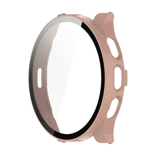For Garmin Venu 3 ENKAY Hat-Prince Full Coverage PC + Tempered Glass Film Integrated Watch Case(Pink) - Watch Cases by ENKAY | Online Shopping UK | buy2fix