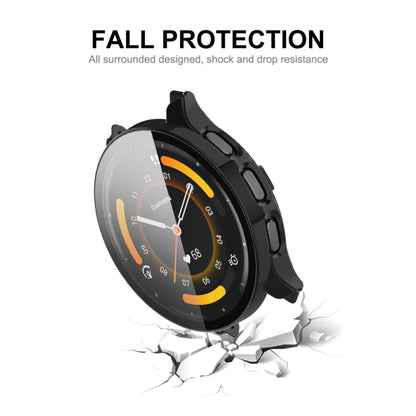 For Garmin Venu 3 ENKAY Hat-Prince Full Coverage Tempered Glass Film Integrated PC Watch Cover(Dark Green) - Watch Cases by ENKAY | Online Shopping UK | buy2fix