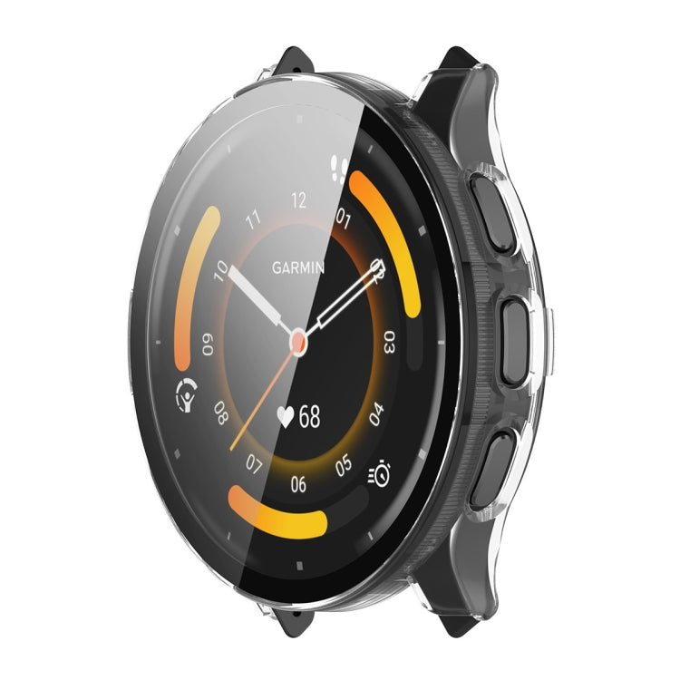 For Garmin Venu 3 ENKAY Hat-Prince Full Coverage PC + Tempered Glass Film Integrated Watch Case(Transparent) - Watch Cases by ENKAY | Online Shopping UK | buy2fix