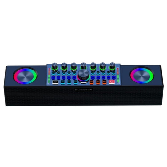 SY8 Live Sound Card All-in-one Machine Speaker Stereo Subwoofer With Mic(Black) - Live Sound Effects Processors by buy2fix | Online Shopping UK | buy2fix