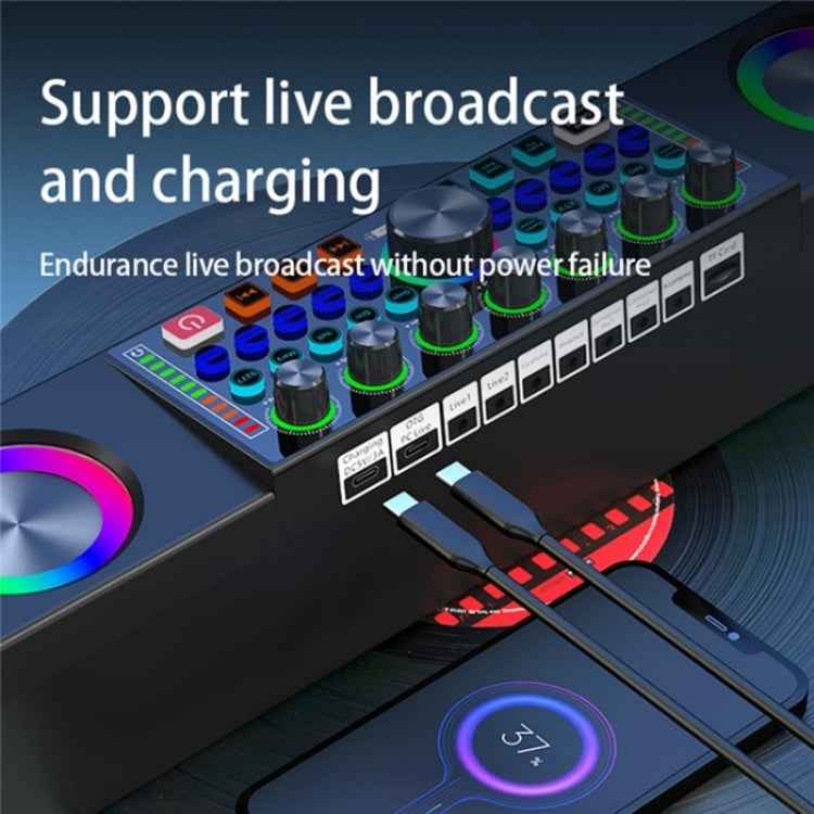 SY8 Live Sound Card All-in-one Machine Speaker Stereo Subwoofer With Mic(Black) by buy2fix