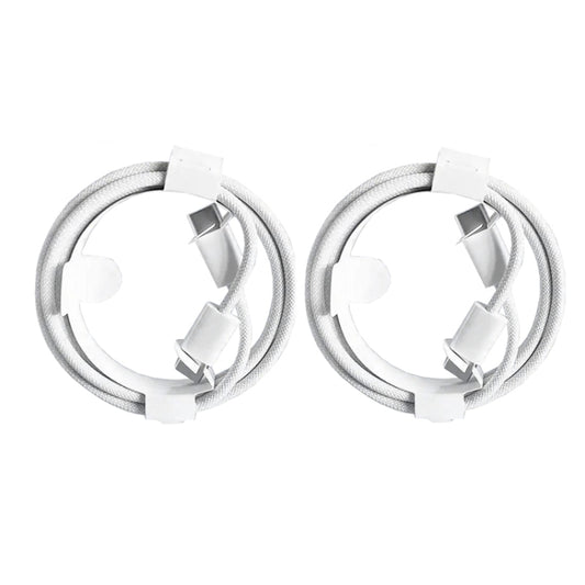 XJ-98 2pcs 1m 35W USB-C / Type-C to Type-C Fast Charging Data Cable by buy2fix