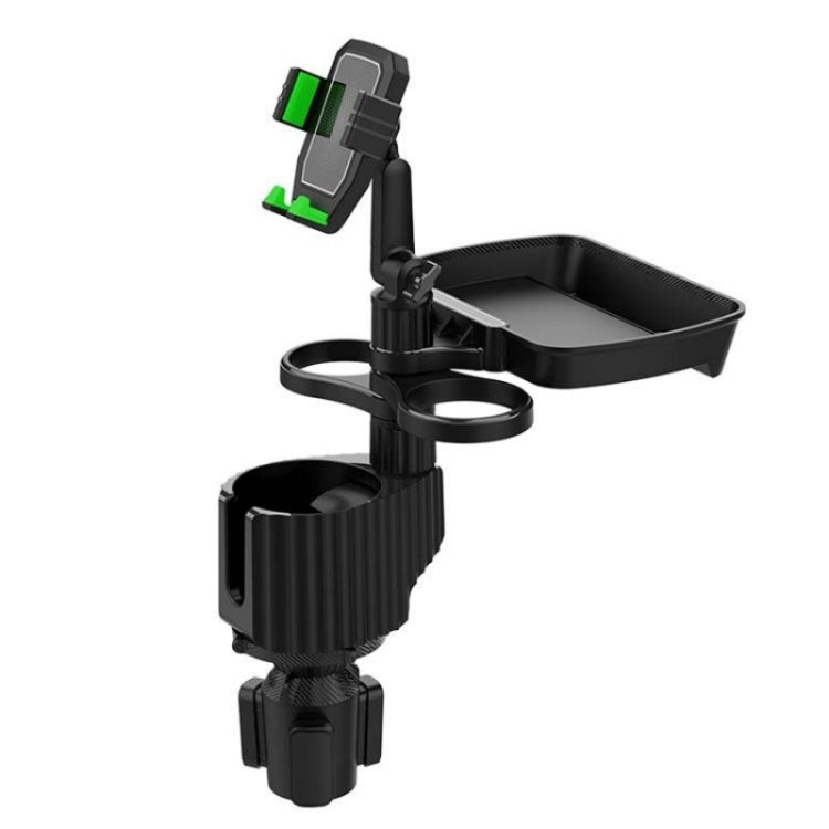 A06 Multifunctional Car Cup Mug Bottle Holder Mobile Phone Mount Stand Food Snack Tray Table(Green) by buy2fix
