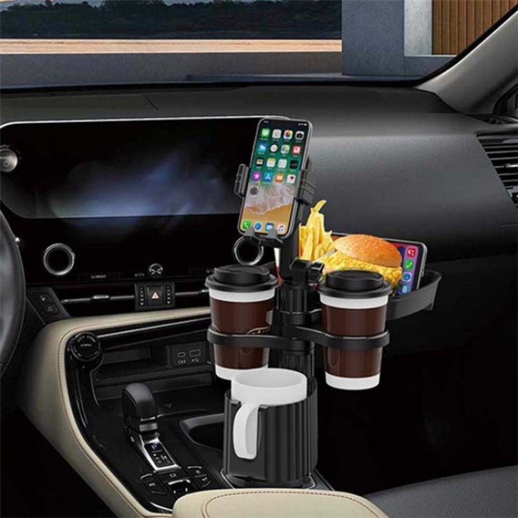 A06 Multifunctional Car Cup Mug Bottle Holder Mobile Phone Mount Stand Food Snack Tray Table(Green) by buy2fix