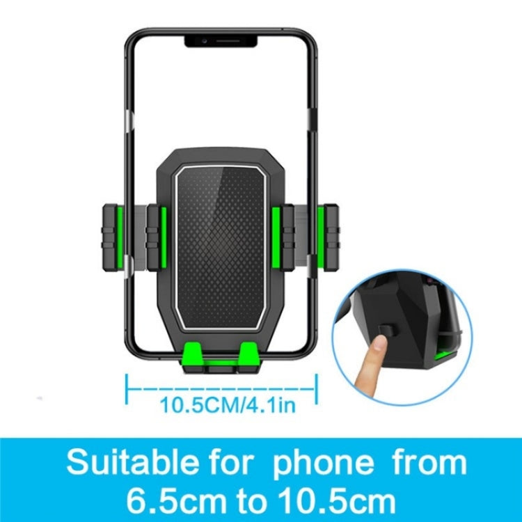 D08 With Adjustable Snack Cup Cup Holder Phone Mount For Car Phone Clamping Mount Holder(Green) by buy2fix
