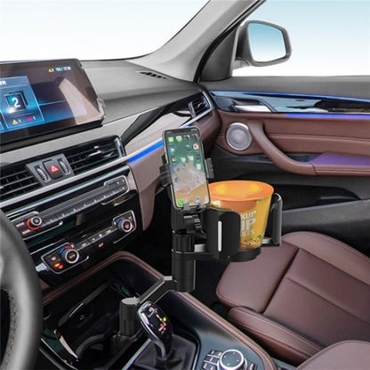 D08 With Adjustable Snack Cup Cup Holder Phone Mount For Car Phone Clamping Mount Holder(Grey) by buy2fix