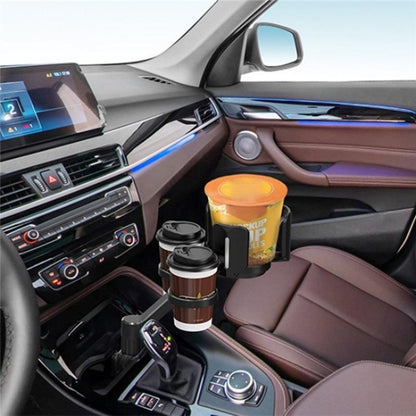 D03 For Drink Bottle Snack Car Cup Holder Expander Adjustable Dual Round Car Cup Holder by buy2fix