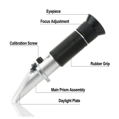 Refractometer Optical Salinity Concentration Handheld High Precision Measuring Tool RZ112 0~28% - Digital Refractometer by buy2fix | Online Shopping UK | buy2fix