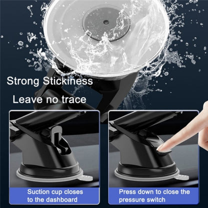 D40+105+K5 Carbon Fiber Texture Car Suction Cup Telescopic Arm Phone Holder Windshield Dashboard by buy2fix