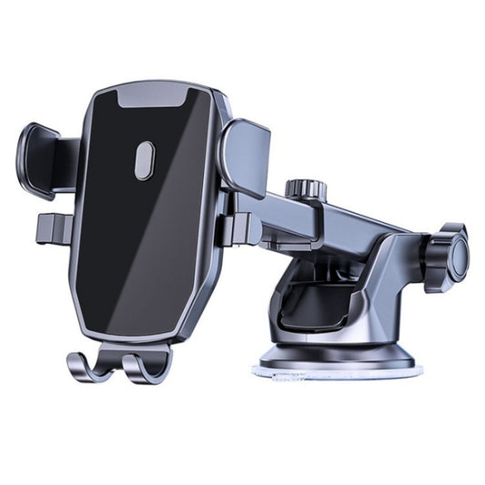 D46+101+K5 Universal Suction Cup Car Center Console Phone Mount Bracket With Telescopic Arm by buy2fix