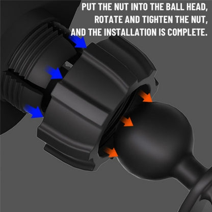 C18 With Air Vent Clip Car Adhesive Dashboard Mount Magnetic Phone Holder Bracket by buy2fix