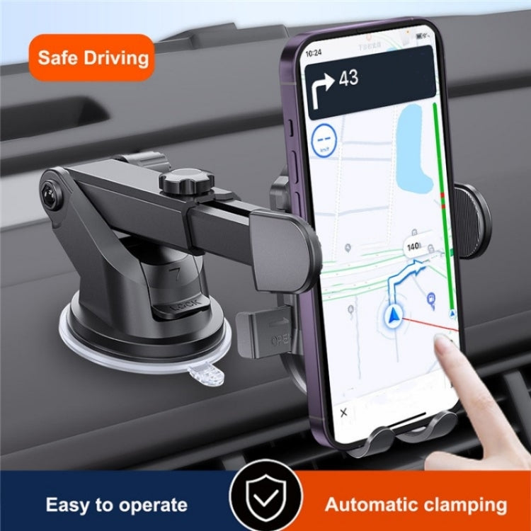 D-43+128+120 Multi-functional Car Air Vent Dashboard Telescopic Suction Cell Phone Mount by buy2fix