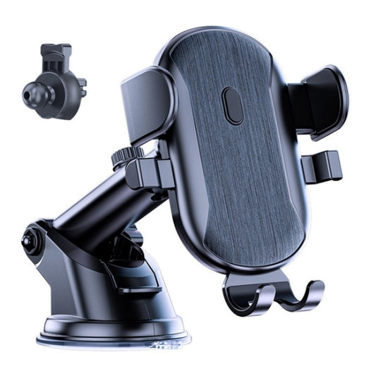 D48+105+K5 Brushed Pattern Car Dashboard Windshield Telescopic Suction Cup Air Vents Phone Mount by buy2fix