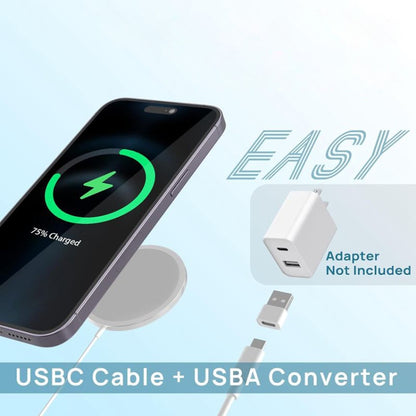 DS-WXC103 15W Max MagSafe Magnetic Wireless Charger for iPhone 15/14/13 / AirPods Pro, No Adapter - Wireless Charger by buy2fix | Online Shopping UK | buy2fix
