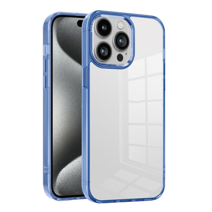 For iPhone 15 Pro Max Ice Color Clear PC Hybrid TPU Phone Case(Royal Blue) by buy2fix