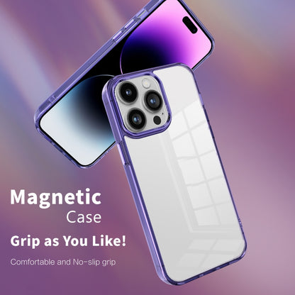 For iPhone 15 Pro Max Ice Color Clear PC Hybrid TPU Phone Case(Royal Blue) by buy2fix