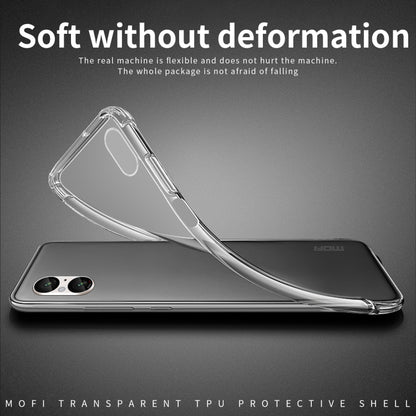For Sony Xperia 5 V MOFI Ming Series Ultra-thin TPU Phone Case(Transparent) - Sony Cases by MOFI | Online Shopping UK | buy2fix
