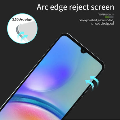For Samsung Galaxy A05 PINWUYO 9H 2.5D Full Screen Tempered Glass Film(Black) - Galaxy Tempered Glass by PINWUYO | Online Shopping UK | buy2fix