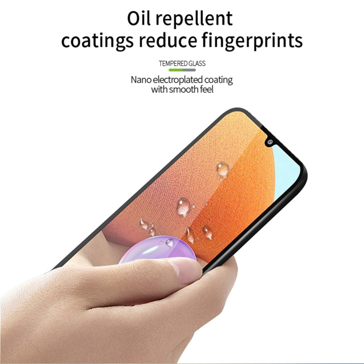 For Samsung Galaxy A15 PINWUYO 9H 2.5D Full Screen Tempered Glass Film(Black) - Galaxy Tempered Glass by PINWUYO | Online Shopping UK | buy2fix