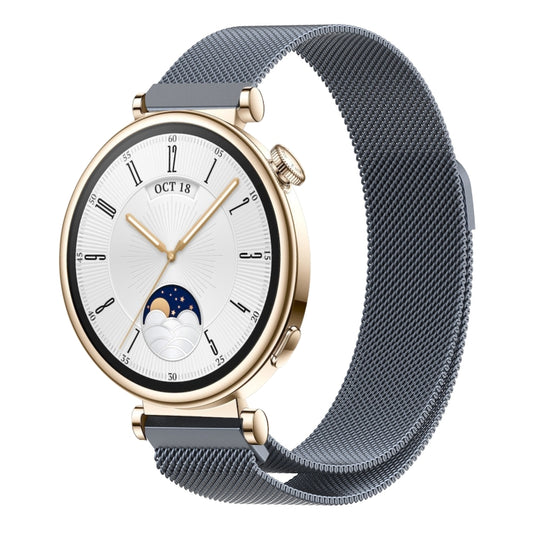 For Huawei Watch GT4 41mm Milan Magnetic Steel Mesh Watch Band(Gray) by buy2fix