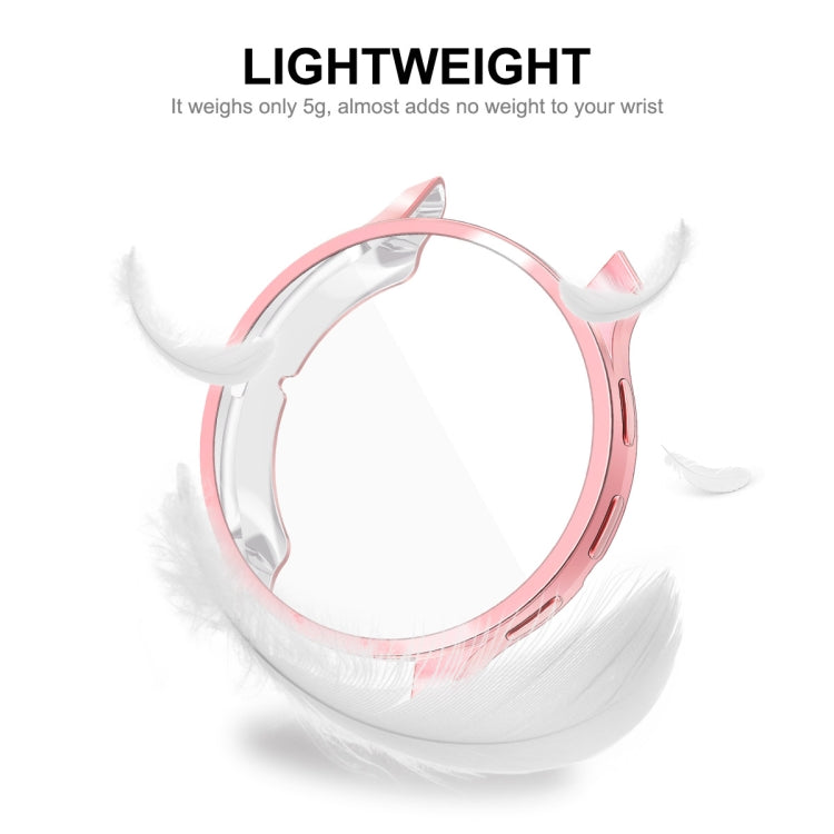 For Garmin Venu 3 ENKAY Hat-Prince Full Coverage Electroplated TPU Watch Case with Screen Protection(Pink) - Watch Cases by ENKAY | Online Shopping UK | buy2fix