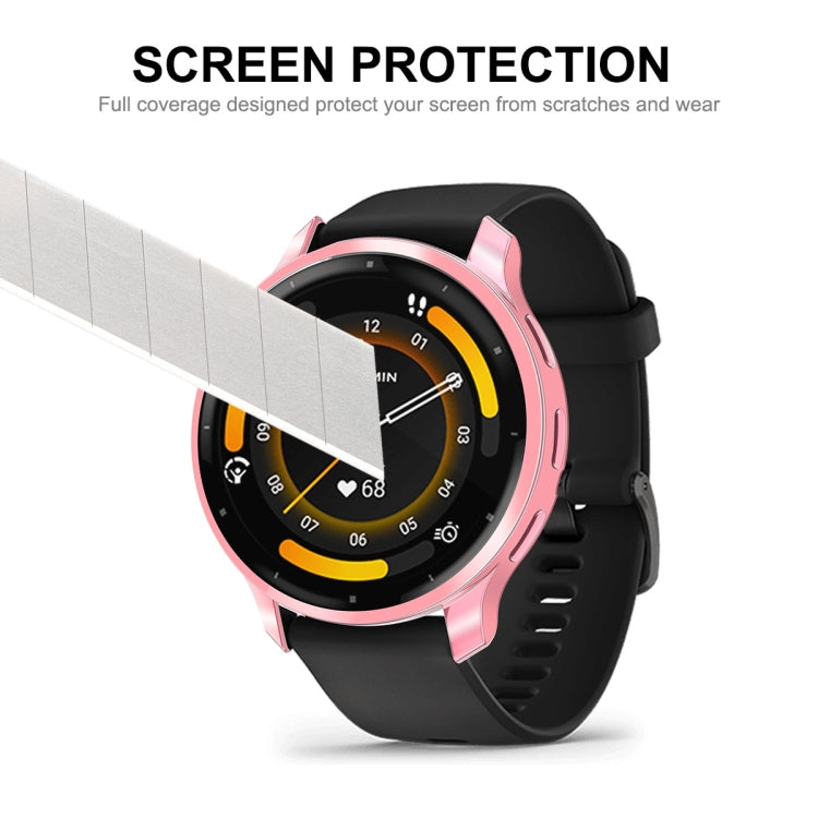 For Garmin Venu 3 ENKAY Hat-Prince Full Coverage Electroplated TPU Watch Case with Screen Protection(Silver) - Watch Cases by ENKAY | Online Shopping UK | buy2fix