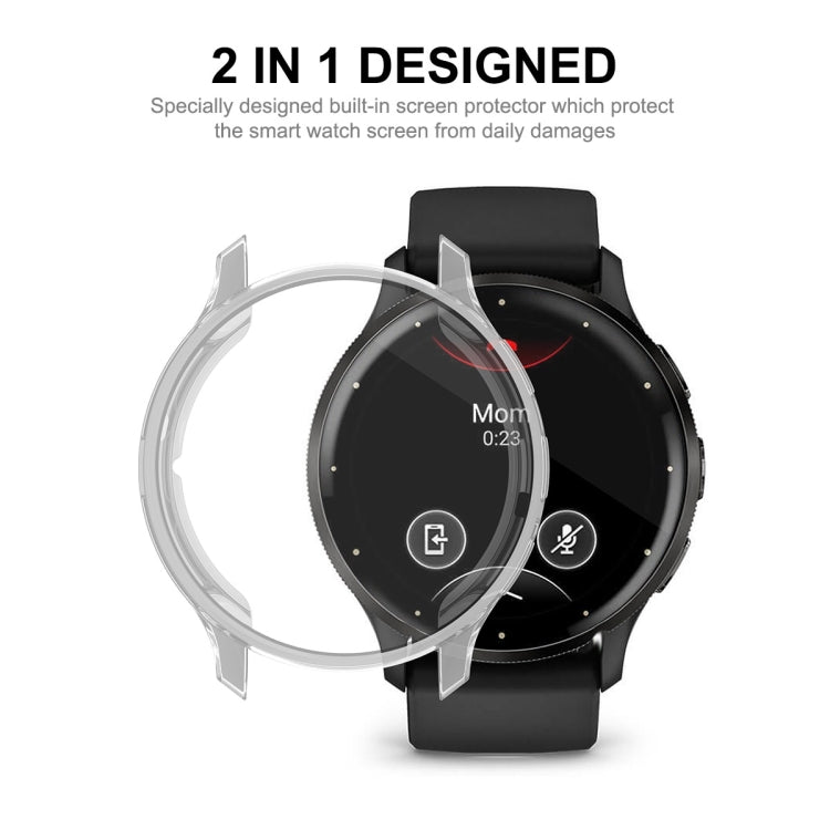 For Garmin Venu 3 ENKAY Hat-Prince Full Coverage Transparent TPU Watch Case with Screen Protection - Watch Cases by ENKAY | Online Shopping UK | buy2fix